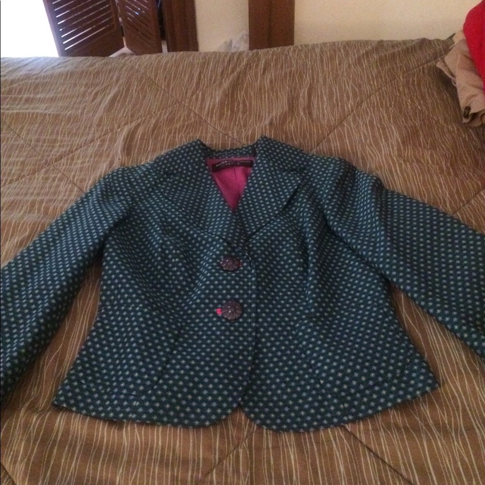 Dana Buchman Floral Print Blazer